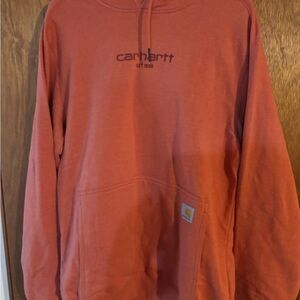 Carhartt Men's Orange Rust Pullover Hoodie
